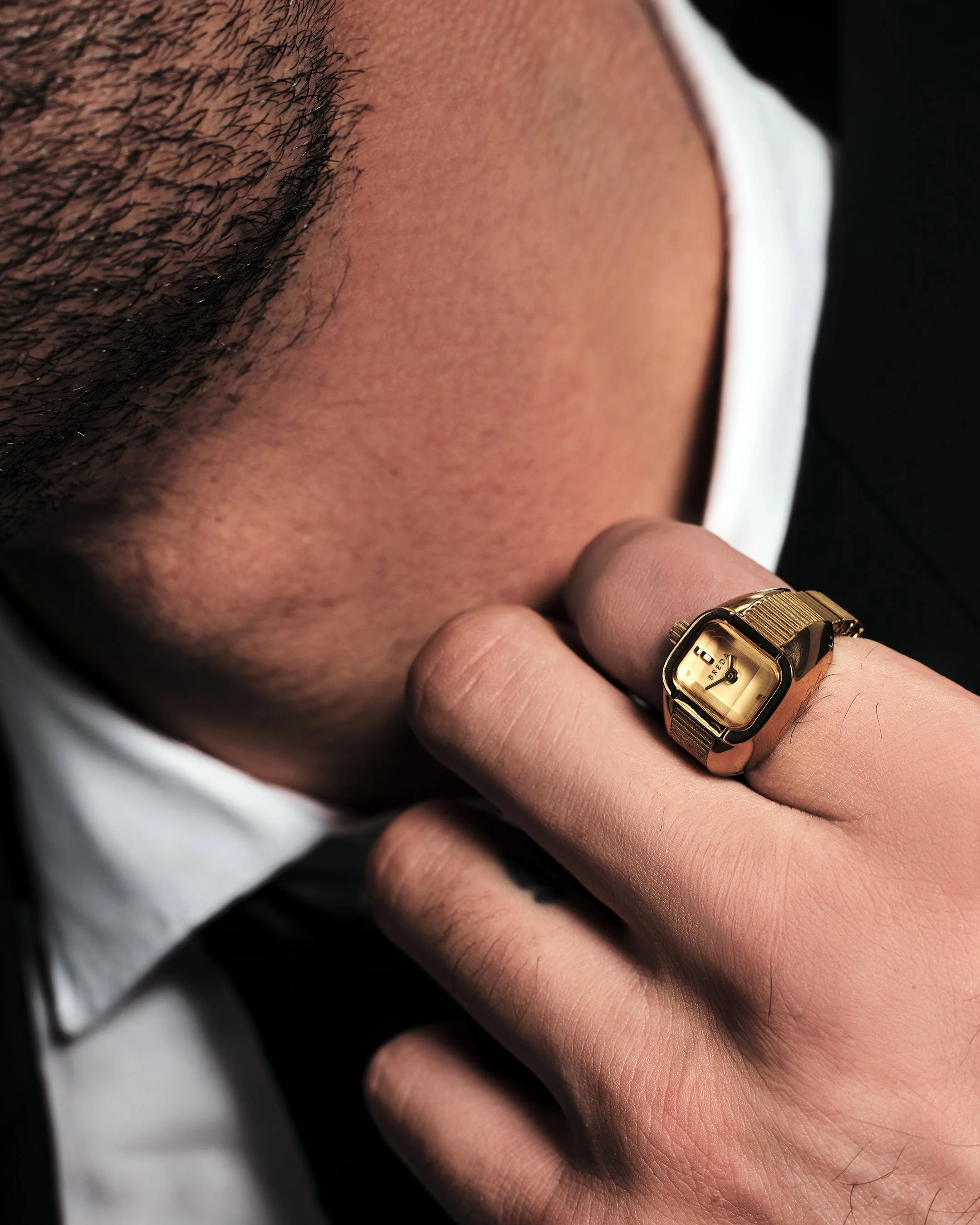Nocturne Time Ring - Deep Gold/Amber - Image 7